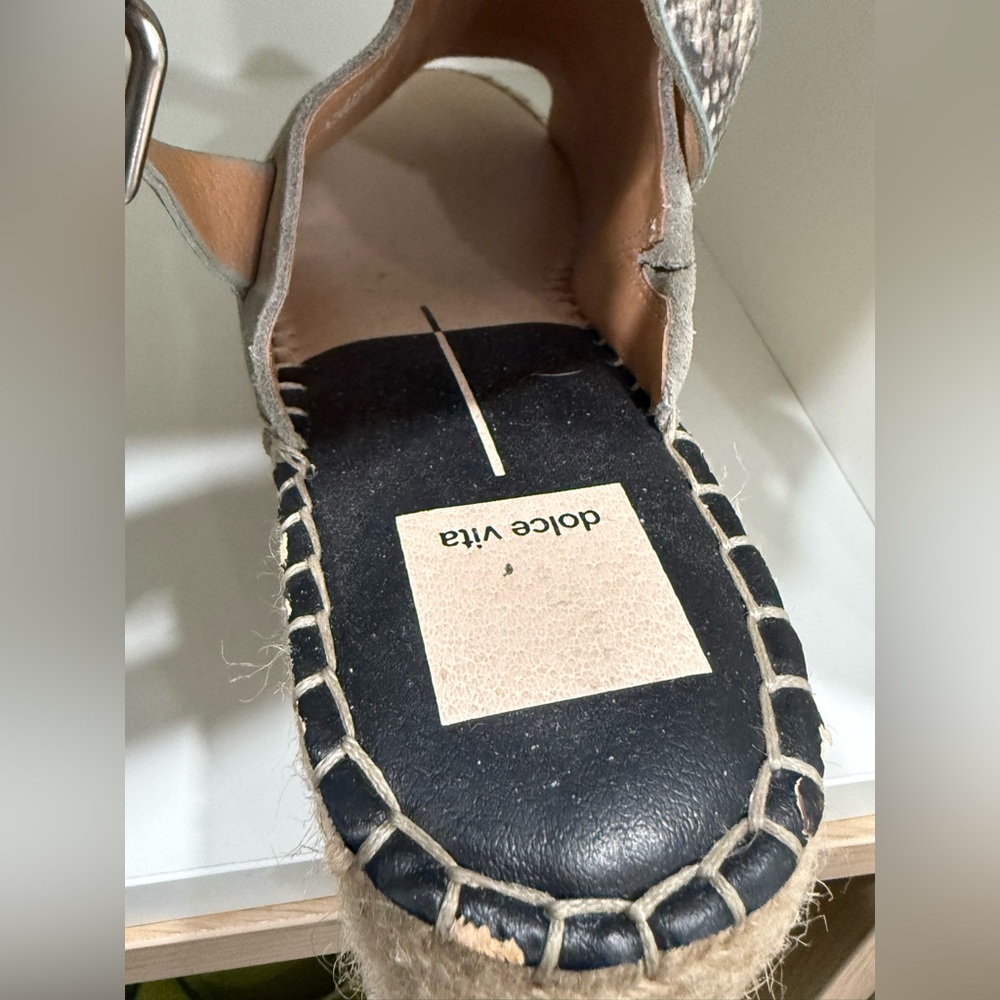 Dolce Vita Multicolor Marlo wedge platform espadrille sandals (10 M) (read) - Picture 9 of 16